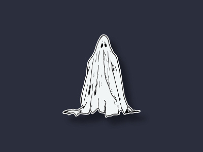 Ghost ghost halloween illustration spooky trickortreat