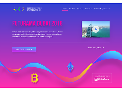 Futurama Dubai design page part ui ux web