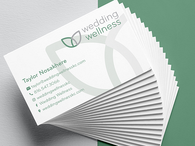 Wedding Wellness Business Cards branding business cards identity print print design