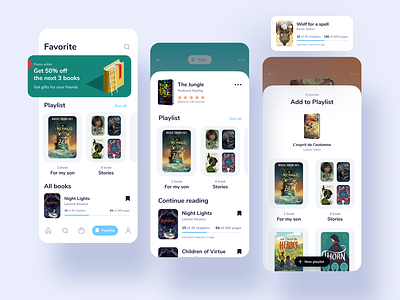 Book app app app design book books clean concept dailyui design flat profile read ui user inteface ux vector