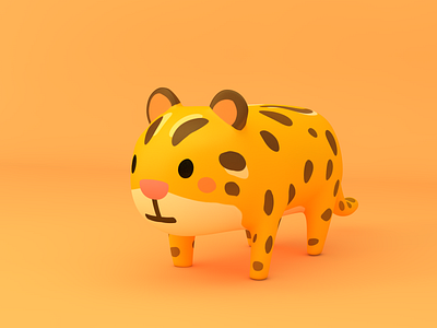 Leopard cat 3d c4d leopardcat