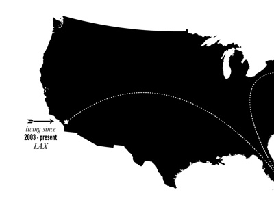 Where I've Lived infographics map united states