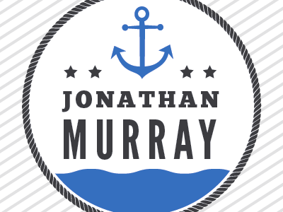 Anchor anchor bebas black blue chunkfive font grey logo stars type typography water white