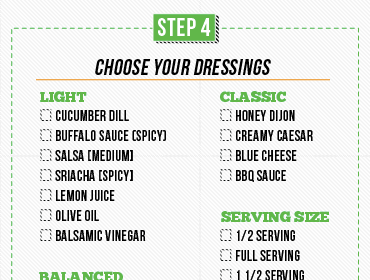 Choose Your Dressings