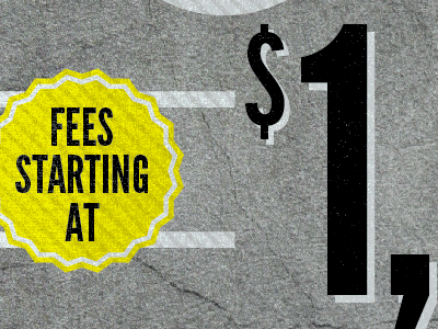 Fees Starting At