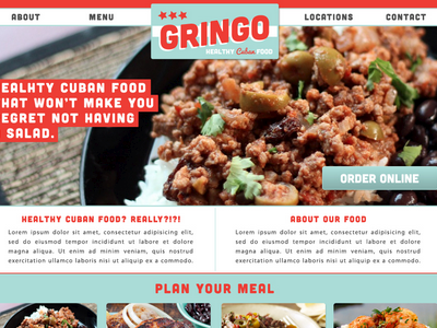 Gringo - One Page Site skillshare ui