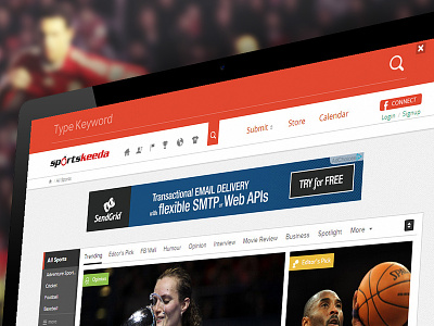 Sports Keeda - UX games platform portal sports ui user research ux