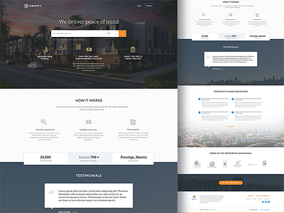 Zenify Homepage Owner apartment apartments app home homepage landing page property real estate rentals website