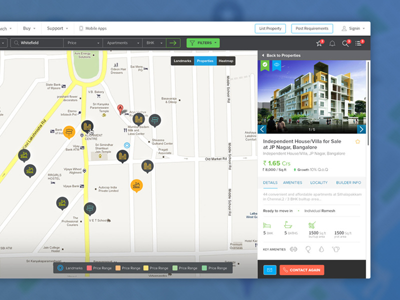 Map view by netbramha studios on Dribbble