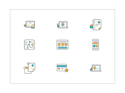 Webstack Icons education icons learning