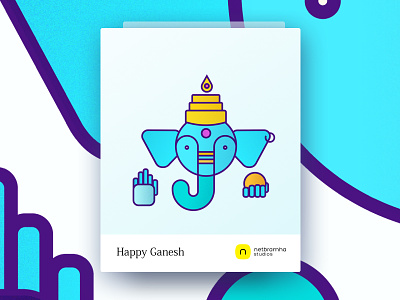 Ganesh Chaturti - God of good beginnings celebration design festival ganesh illustration india netbramha ui ux