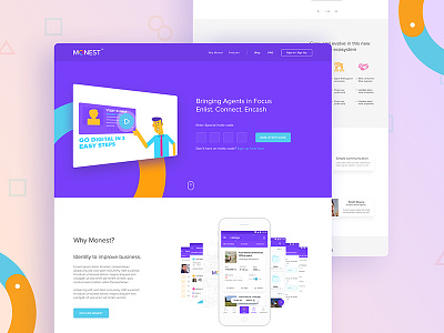 Landing Page for Monest