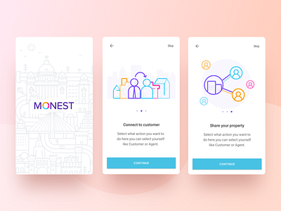 Monest Mobile Agent Onboarding agents design mobile onboarding research signup strategy ui