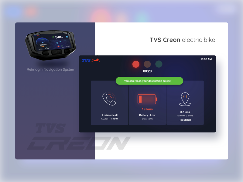 TVS Creon app app design automotive automotive design bike branding business concept design design electric bike interaction interactiondesign internetofthings netbramha product design strategy ui user interface userinterface ux