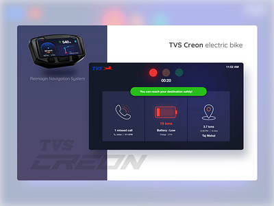 TVS Creon app app design automotive automotive design bike branding business concept design design electric bike interaction interactiondesign internetofthings netbramha product design strategy ui user interface userinterface ux