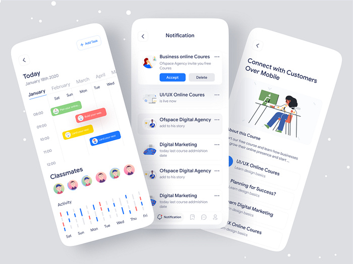 Google Digital Garage App UI by Ofspace UX/UI on Dribbble