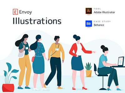 ENVOY ILLUSTRATION brand brand design brand identity branding branding agency branding concept branding design iconography icons illustraion illustration illustration art illustrations illustrator ofspace ofspace agency vector vector art vector illustration vectors