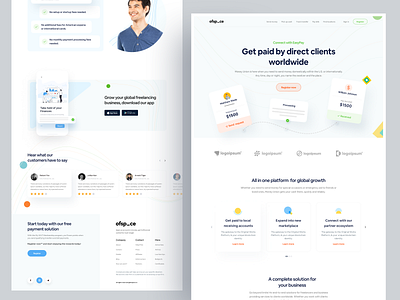 Fintech Home page I Ofspace agency clean ui finance app financial services fintech fintech app fintech logo homepage design money management money transfer ofspace ofspace agency ui ux visual design websites