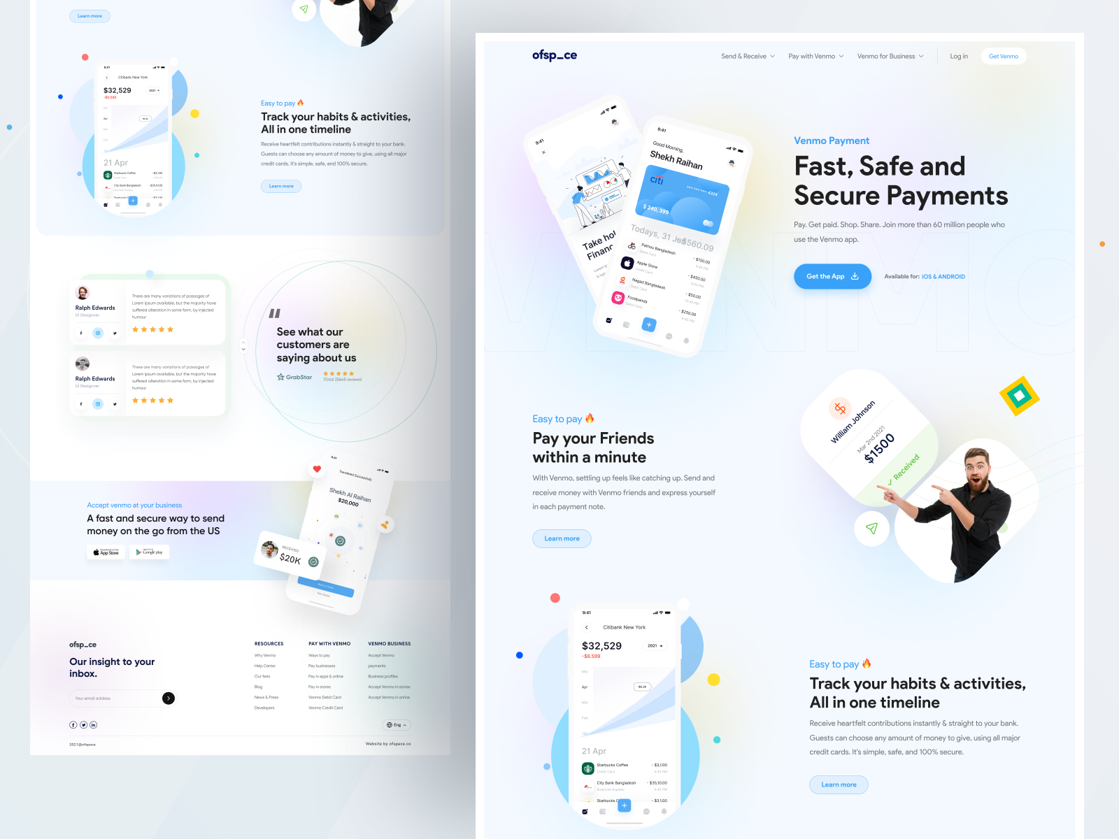 Fintech Home Page I Ofsapce by Ofspace UX/UI on Dribbble