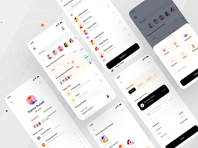 Group Study App I Ofspace app clean ui course app education education app edutech interaction design ios learning learning app minimal mobile mobile app mobile ui online course student app study app