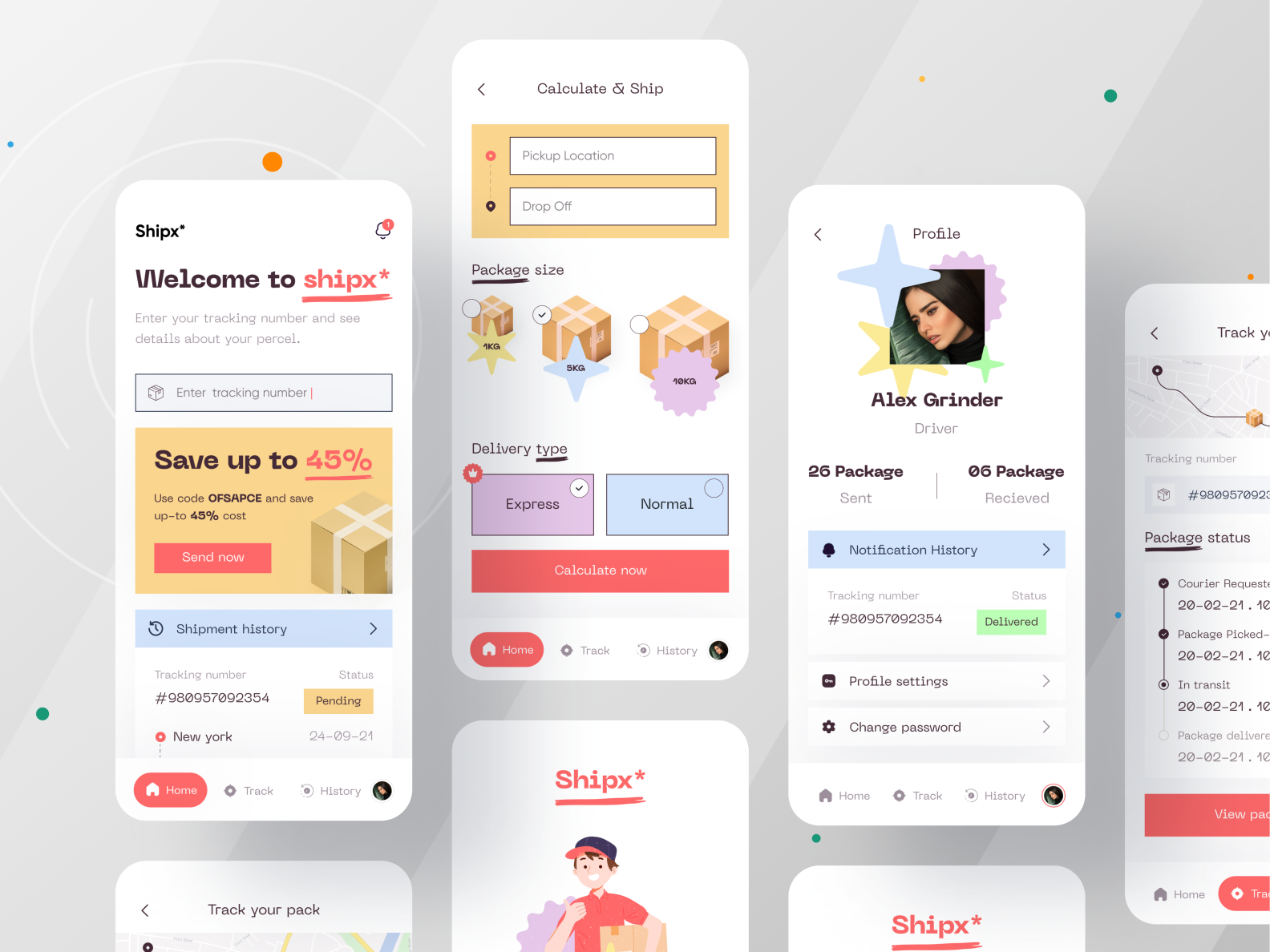 Parcel delivery App I Ofspace by Ofspace UX/UI on Dribbble