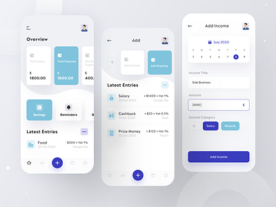 Flux - Expense Management UI Kit by Ofspace Digital Agency on Dribbble