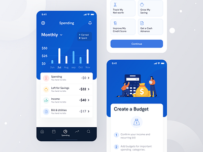 Money Management App I Ofspace app design fin tech financial application fintech fintech app interface ios app minimal design mobile mobile app money money app money management transaction ui uidesign ux wallet wallet app