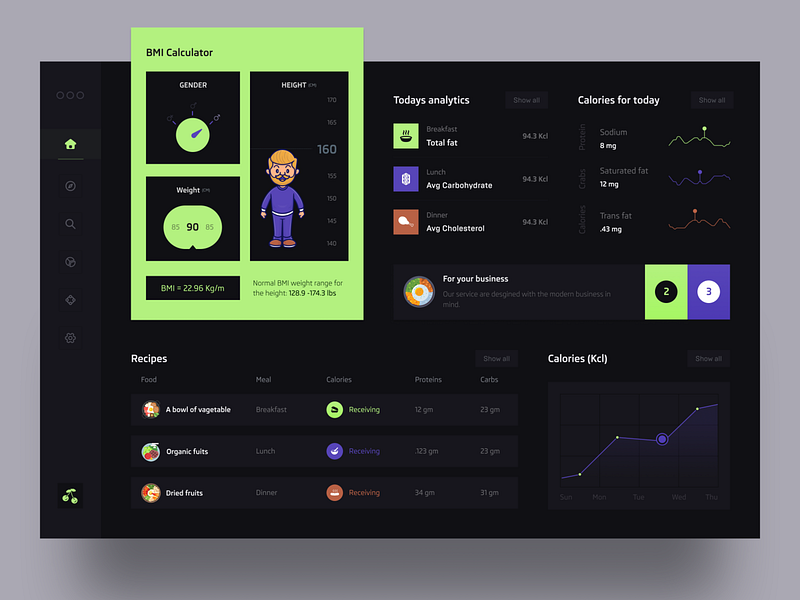 Bmi Calculator designs, themes, templates and downloadable graphic elements on Dribbble