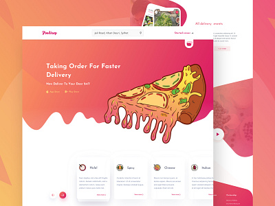 Food Delivery Service Homepage I 3