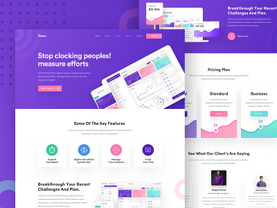 Web Application Landing page 2018 trends best website 2018 branding business dashbaord dashboard ui design gradient graph icon illustration marketing page product promotion typography ui ux web gradient webapp webapplication