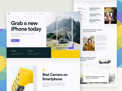 Grab - Layout Experiment 2018 trends best website 2018 bold iphonex iphonexs landing page mockup ui