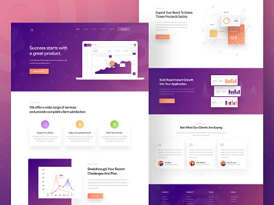 SaaS Landing page