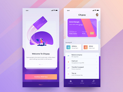 Private Bank App Design by Ofspace Digital Agency on Dribbble