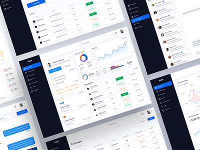 Finance Dashboard UI Kit dailyui dashboard dashboard design dashboard kit dashboard ui design finance luova studio ui ui8 uikit ux