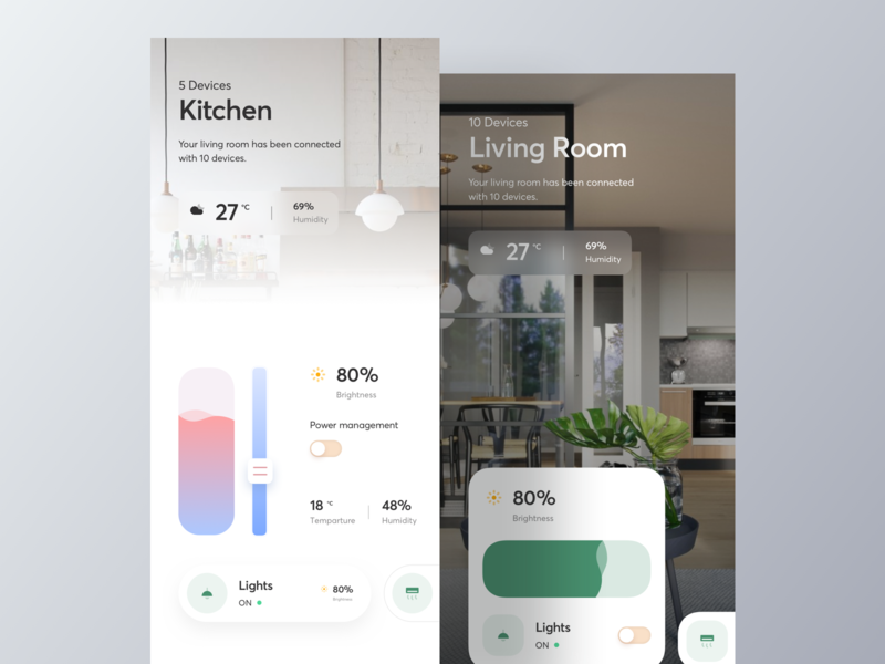 Smart Home App. app clean dailyui design devices home ios luova studio minimal series smart smart home ui ux