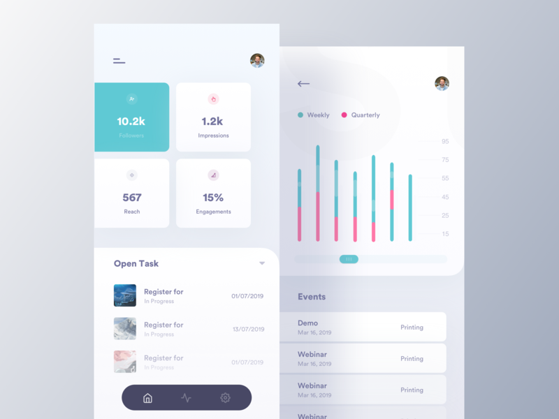 Task Management App. app dailyui design ios iphonex list luova studio management app manager style task task app task management todo tools typography ui ux wstyle