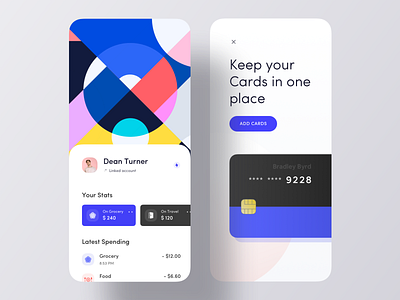 Credit Card iOS App Design app bank credit card design finance finance app ios ios app luova studio payment app transaction