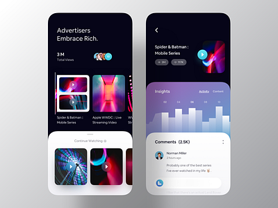 Video Broadcast iOS 13 App Design