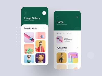 Image Gallery iOS App Concept app ui concept design image gallery ios app luova studio mobile app design photo app ui design inspiration ui kit