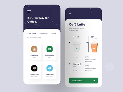 Coffee Maker App Concept app design app designers coffee coffee maker coffee maker app day for coffee ios app design ui design