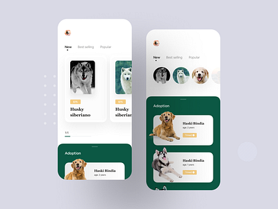 Pet Adoption App Concept adoption animal animal lover app concept app design app inspiration dog doggy ios app pet pet app
