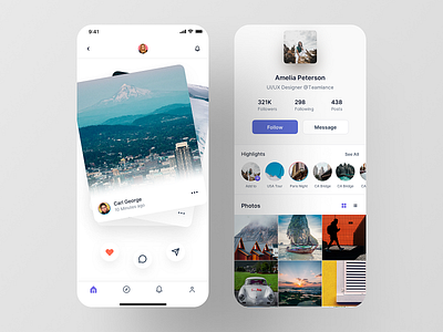 Social App by Ofspace UX/UI on Dribbble