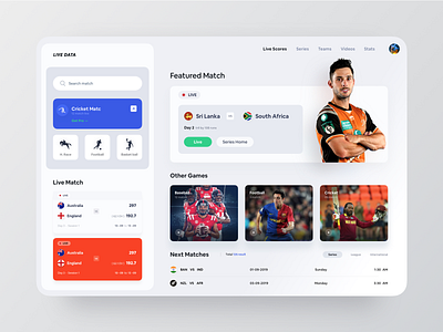 Live Sports Web App