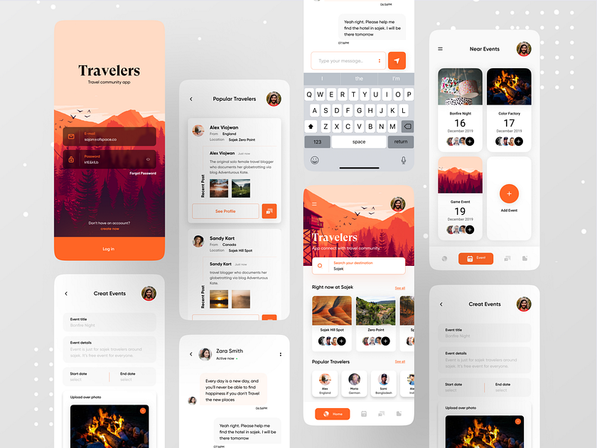 Travel Community App. by Ofspace Digital Agency on Dribbble