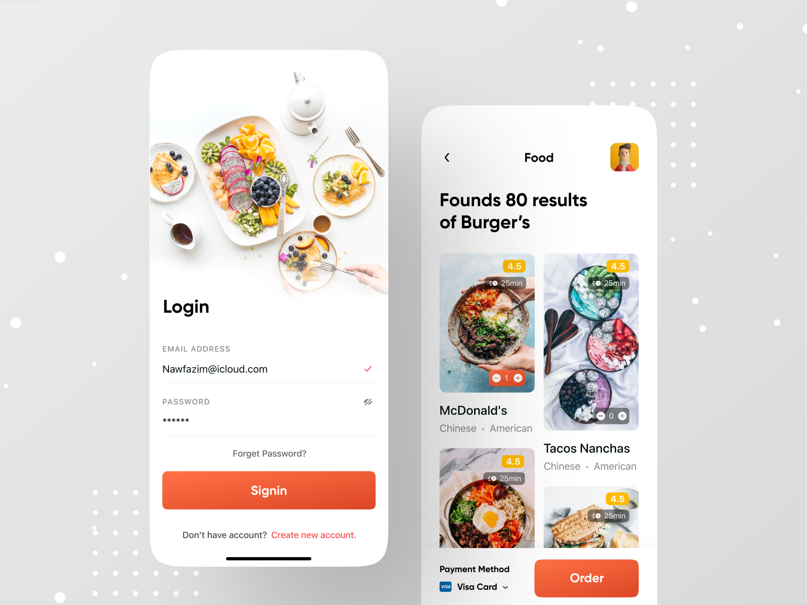 Food Application by Ofspace UX/UI on Dribbble