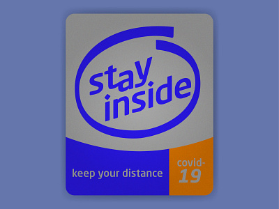 stay inside computer coronavirus covid 19 digital grain illustrator intel parody pc technology