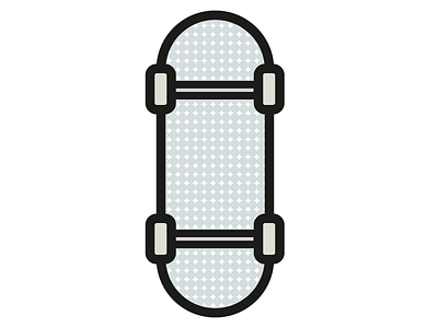 Skateboard illustration illustrator outlines simple skateboard vector