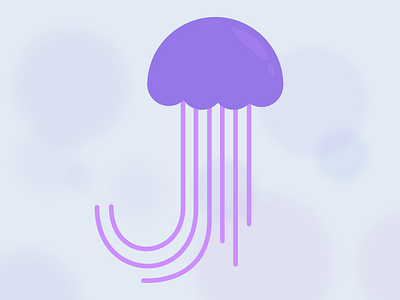 36 Days of Type - J 36 days of type illustrator j jellyfish ocean simple typography vector