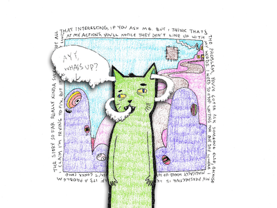 The Story So Far art cat drawing illustration pen pencil crayon pencil drawing sketch surreal