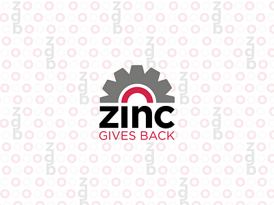 ZINC Gives Back Logo branding communications digital identity logo logo design pattern simple vector work